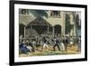 Children Yield Whips in a Game-Charles Butler-Framed Art Print