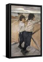 Children-Valentin Aleksandrovich Serov-Framed Stretched Canvas