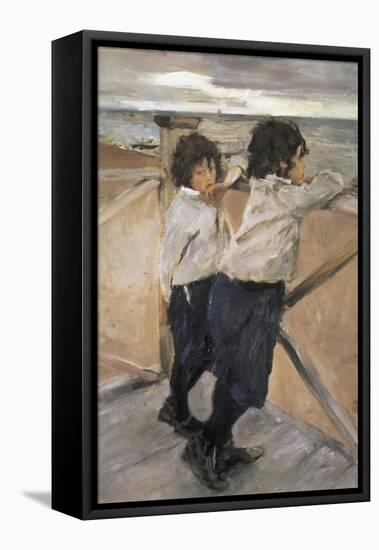 Children-Valentin Aleksandrovich Serov-Framed Stretched Canvas