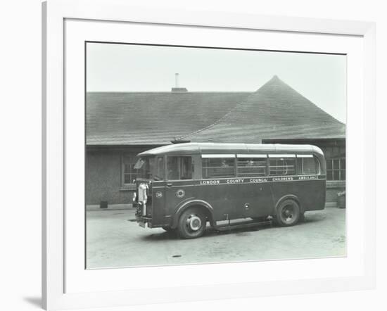 Childrens Ambulance, Holland Street, Kensington and Chelsea, London, 1935-null-Framed Photographic Print