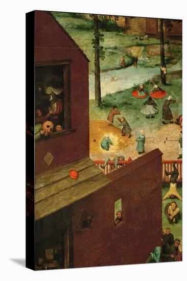 Childrens Games (1560)-Pieter Bruegel the Elder-Stretched Canvas