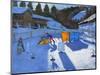 Childrens Ice Rink, Clusaz, 2014-Andrew Macara-Mounted Giclee Print