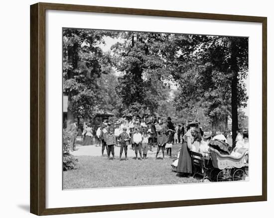 Childrens Playground, Belle Isle Park, Detroit, Mich.-null-Framed Photo