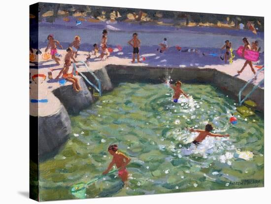 Childrens Pool, Vrsar, Croatia, 2017-Andrew Macara-Stretched Canvas