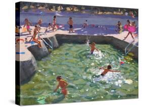 Childrens Pool, Vrsar, Croatia, 2017-Andrew Macara-Stretched Canvas