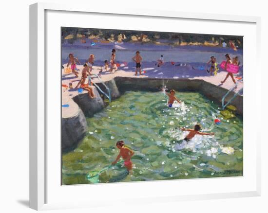 Childrens Pool, Vrsar, Croatia, 2017-Andrew Macara-Framed Giclee Print