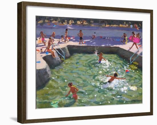 Childrens Pool, Vrsar, Croatia, 2017-Andrew Macara-Framed Giclee Print