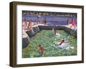 Childrens Pool, Vrsar, Croatia, 2017-Andrew Macara-Framed Giclee Print