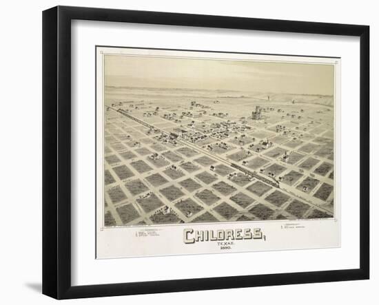 Childress, TX - 1890-Dan Sproul-Framed Art Print