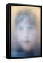 Childs Face Behind Glass-Steve Allsopp-Framed Stretched Canvas