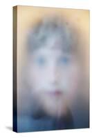 Childs Face Behind Glass-Steve Allsopp-Stretched Canvas