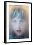 Childs Face Behind Glass-Steve Allsopp-Framed Photographic Print