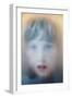 Childs Face Behind Glass-Steve Allsopp-Framed Photographic Print