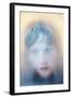 Childs Face Behind Glass-Steve Allsopp-Framed Photographic Print