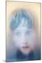 Childs Face Behind Glass-Steve Allsopp-Mounted Photographic Print