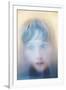 Childs Face Behind Glass-Steve Allsopp-Framed Photographic Print