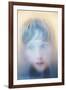 Childs Face Behind Glass-Steve Allsopp-Framed Photographic Print