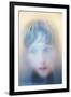 Childs Face Behind Glass-Steve Allsopp-Framed Photographic Print