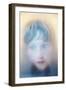 Childs Face Behind Glass-Steve Allsopp-Framed Photographic Print