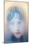 Childs Face Behind Glass-Steve Allsopp-Mounted Photographic Print