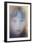 Childs Face Behind Glass-Steve Allsopp-Framed Photographic Print