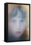 Childs Face Behind Glass-Steve Allsopp-Framed Stretched Canvas