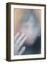 Childs Face Behind Glass-Steve Allsopp-Framed Photographic Print