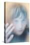 Childs Face Behind Glass-Steve Allsopp-Stretched Canvas