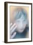 Childs Face Behind Glass-Steve Allsopp-Framed Photographic Print