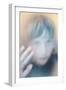 Childs Face Behind Glass-Steve Allsopp-Framed Photographic Print