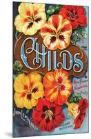 Childs Nasturtium Floral Park-null-Mounted Premium Giclee Print