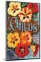 Childs Nasturtium Floral Park-null-Mounted Art Print