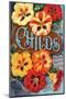 Childs Nasturtium Floral Park-null-Mounted Art Print