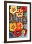 Childs Nasturtium Floral Park-null-Framed Art Print