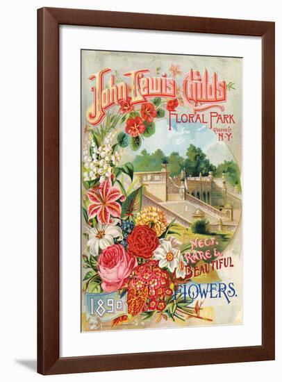 Childs Queens Flowers Catalog-null-Framed Art Print