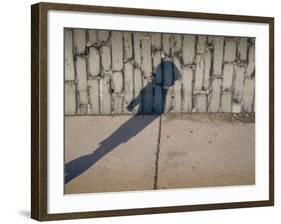 Childs Shadow on Wall-Clive Nolan-Framed Photographic Print