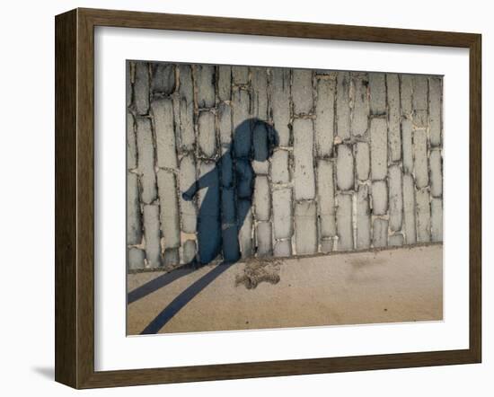 Childs Shadow on Wall-Clive Nolan-Framed Photographic Print