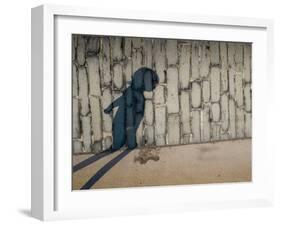 Childs Shadow on Wall-Clive Nolan-Framed Photographic Print