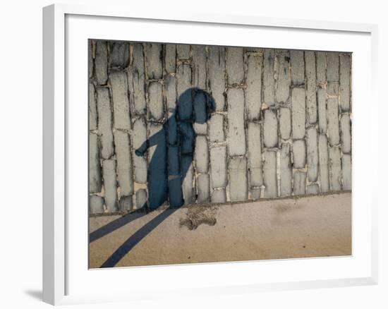 Childs Shadow on Wall-Clive Nolan-Framed Photographic Print