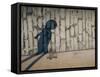 Childs Shadow on Wall-Clive Nolan-Framed Stretched Canvas