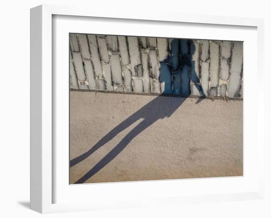 Childs Shadow on Wall-Clive Nolan-Framed Photographic Print