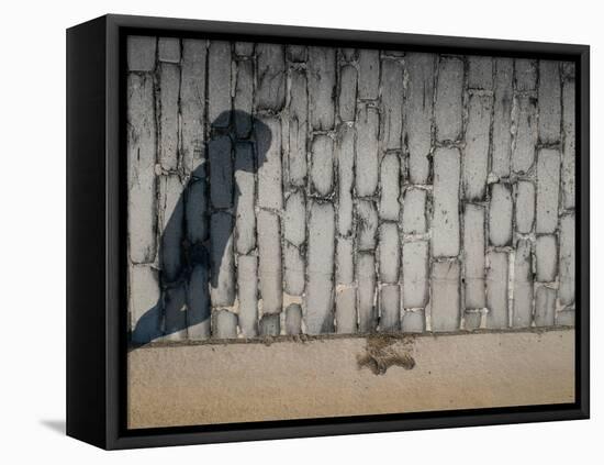 Childs Shadow on Wall-Clive Nolan-Framed Stretched Canvas