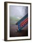 Childs Slide in Countryside Play Area-David Baker-Framed Photographic Print