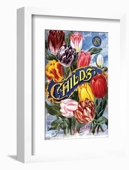 Childs Tulips Laruel Park NY-null-Framed Premium Giclee Print