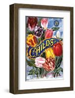 Childs Tulips Laruel Park NY-null-Framed Art Print