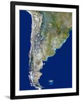 Chile And Argentina, Satellite Image-PLANETOBSERVER-Framed Photographic Print