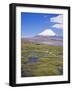 Chile, Andes, Lauca National Park, Lake Chungara and Volcan Parinacota, 6300M-Geoff Renner-Framed Photographic Print