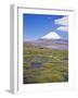 Chile, Andes, Lauca National Park, Lake Chungara and Volcan Parinacota, 6300M-Geoff Renner-Framed Photographic Print