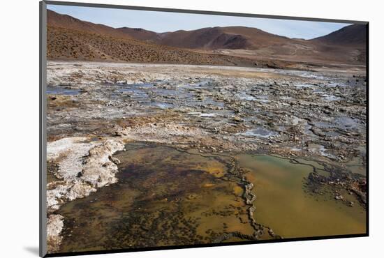 Chile, Andes Mountains, Atacama Desert, El Tatio Geysers. Fumaroles-Mallorie Ostrowitz-Mounted Photographic Print