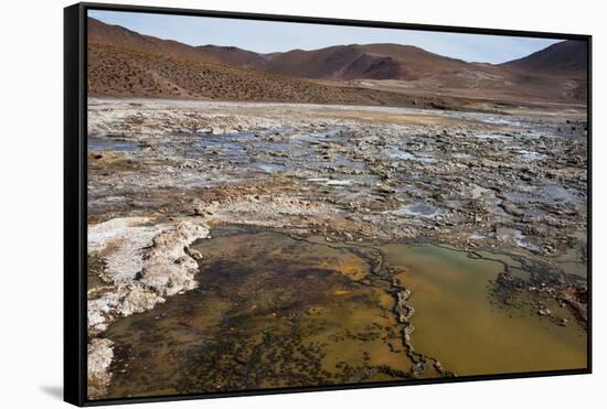 Chile, Andes Mountains, Atacama Desert, El Tatio Geysers. Fumaroles-Mallorie Ostrowitz-Framed Stretched Canvas